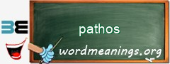 WordMeaning blackboard for pathos